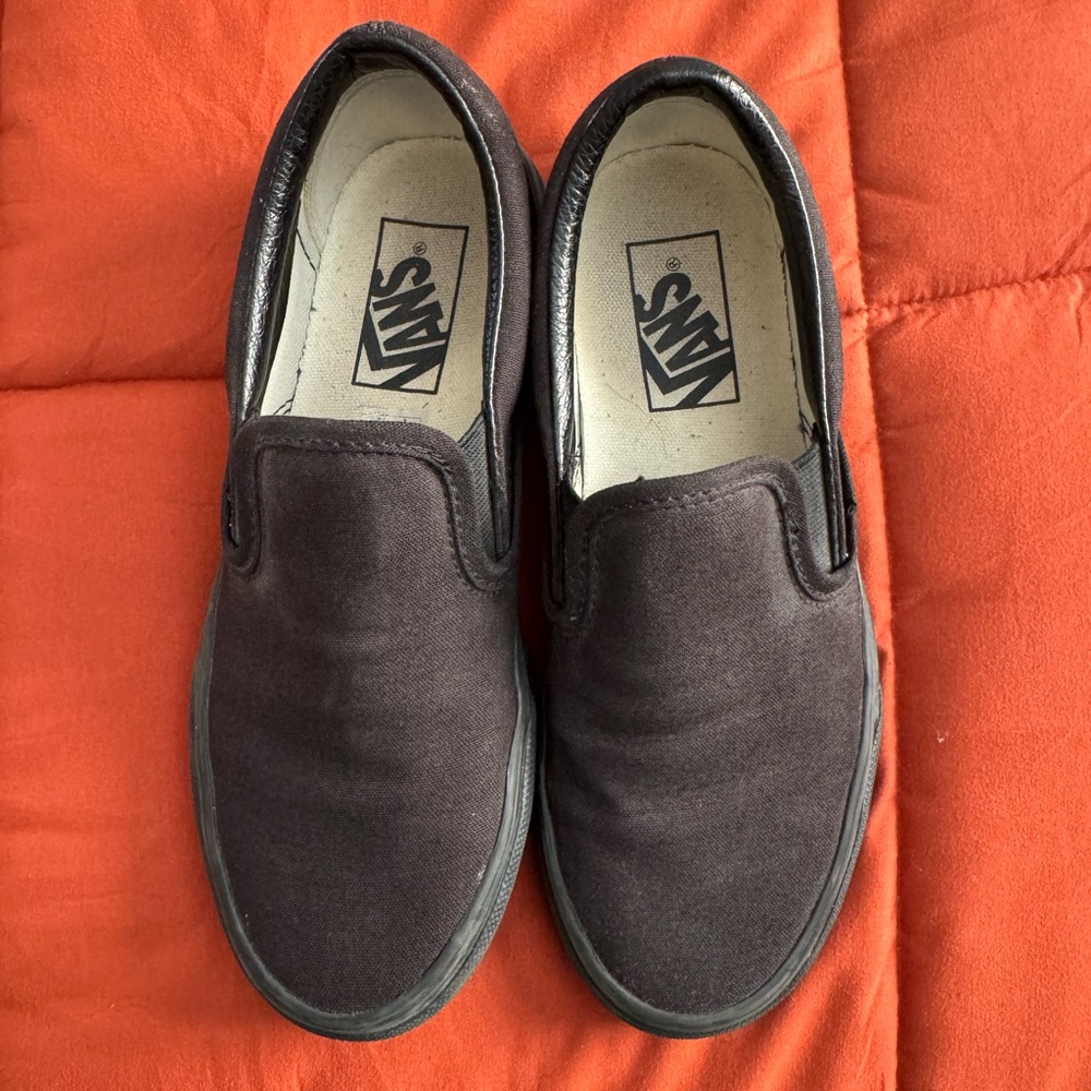 Black Slip On Vans